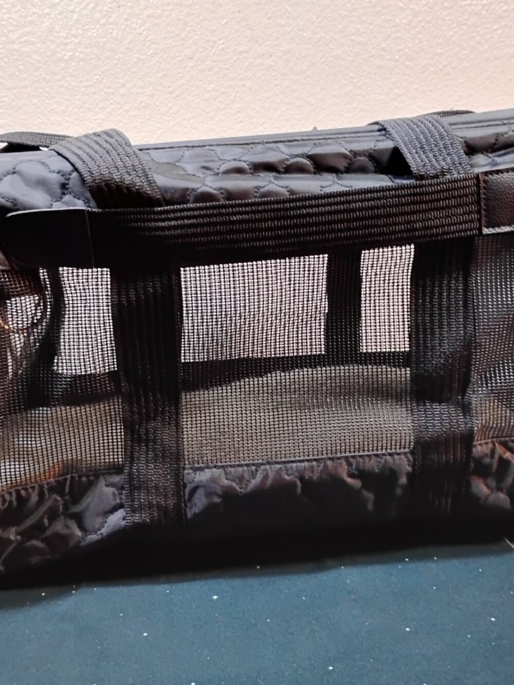 Sherpa Original Deluxe Pet Carrier Large Black Quilted Airline Approved Bag NWT
